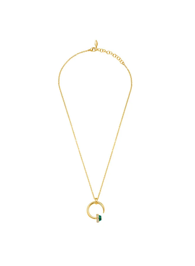 بوليس طقم قلادة متلألئة وأقراط مرصعة هدية للنساء